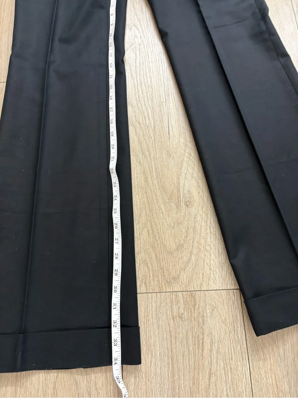 Banana Republic 718 Martin Fit Black Stretch Dress Pants 12L Cuffed - Picture 10 of 10
